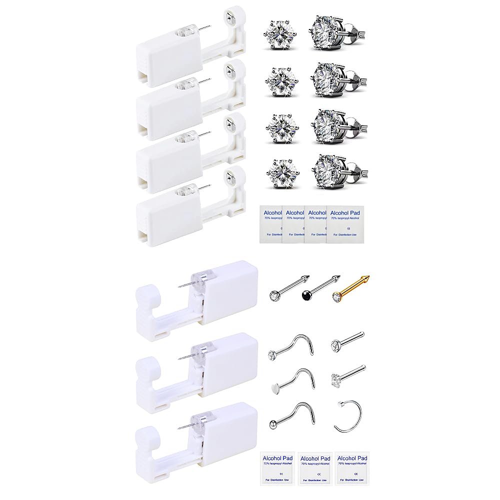 7 PACK Ear Nose Piercing Kit