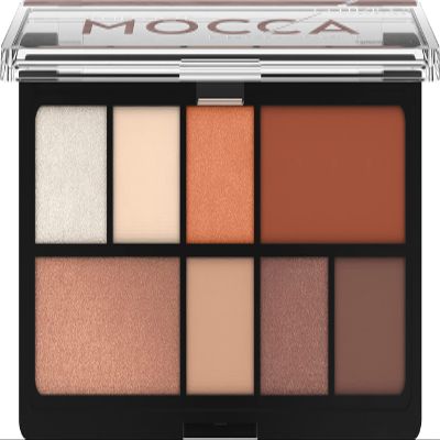 Catrice | The Hot Mocca Eyeshadow Palette | 8 Highly Pigmented Brown & Neutral Shades | Matte, Metallic, & Shimmery | Vegan & Cruelty Free | Made Without Parabens, Alcohol, & Microplastic Particles
