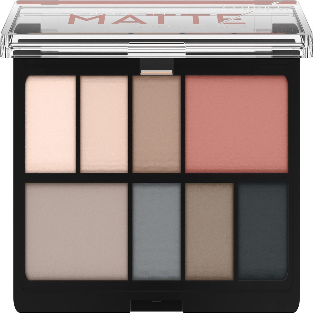 Catrice | The Dusty Matte Eyeshadow Palette | 8 Highly Pigmented Matte Neutral Shades | Vegan & Cruelty Free | Made Without Parabens, Alcohol, & Microplastic Particles