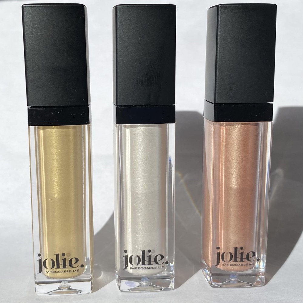 Jolie Lightweight Liquid Illuminator Glow for Face & Eyes (White Gold)