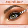 6 Pieces Flat Eyeliner Eyebrow Concealer Brush Small Flat Definer Brow Flat Concealer Brush Firm Stiff Eyeshadow Brush Synthetic Bristle Precision Lash Liner for Defining Shaping Eyebrows Makeup view 4