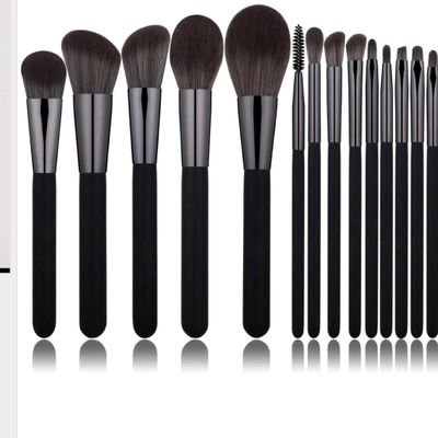 R.R Lux Makeup brushes set (14 pcs Makeup Brush set, Black)