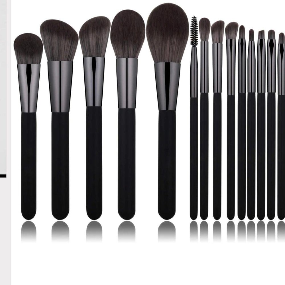 R.R Lux Makeup brushes set (14 pcs Makeup Brush set, Black)