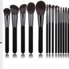 R.R Lux Makeup brushes set (14 pcs Makeup Brush set, Black) view 1