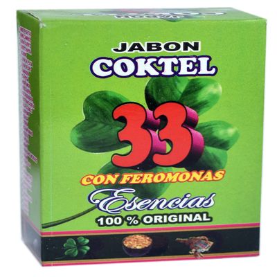 12 PCS 33 PHEROMONES SOAP 33 CON FEROMONAS JABON 100G 3.53 Oz.