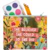 Primitives by Kathy 113896 She Believed She Could So She Did Zipper Pouch, Multicolor view 1