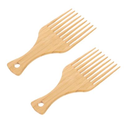 KALLORY 2pcs Wide-tooth Oil Combs for Men Durable Hair Styling Combs for Curly Wet and Dry Hair for Daily Use and Travel