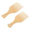 KALLORY 2pcs Wide-tooth Oil Combs for Men Durable Hair Styling Combs for Curly Wet and Dry Hair for Daily Use and Travel view 1