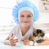 2pcs Children's Night Cap Shower Cap Showering Caps Practical Sleeping Hat Night Hats for Hat for Kids Hair Care Caps Bonnets for Babies Adjustable Baby Headband Silk view 4