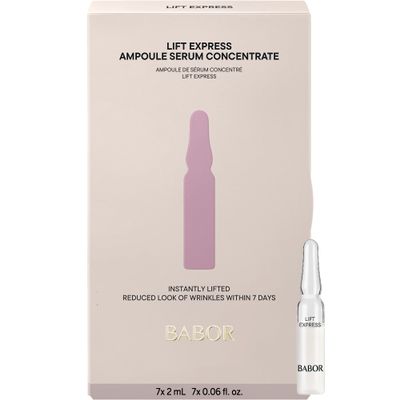 BABOR Lift Express Ampoule Concentrate, Instant Lifting Effect Fills Lines and Wrinkles Up To 6 Hours, Smoothing Skincare Capsule, Anti Aging Serum, Increase Firming & Elasticity, 7 Treatments