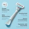 DORCO EVE5 Razor for Women, 1 Razor Handle and 4 Long-Lasting Blade Refills view 3