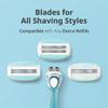 Dorco EVE 3 Razors for Women, Quick & Easy Shaving, 3 Curved Blades with Aloe Vera Moisture Bar, 4 Cartridge Refills (No Handle Included) view 4