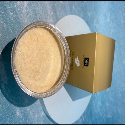 R.R Lux Turmeric and Dead Sea Salt Scrub perfect for Exfoliating, Detoxifying, Moisturizing, Fading Dark spots and Controlling Acne