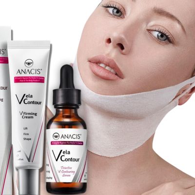 Anacis Double Chin Sagging V Line Contour Double Mask Neck Cream and Serum