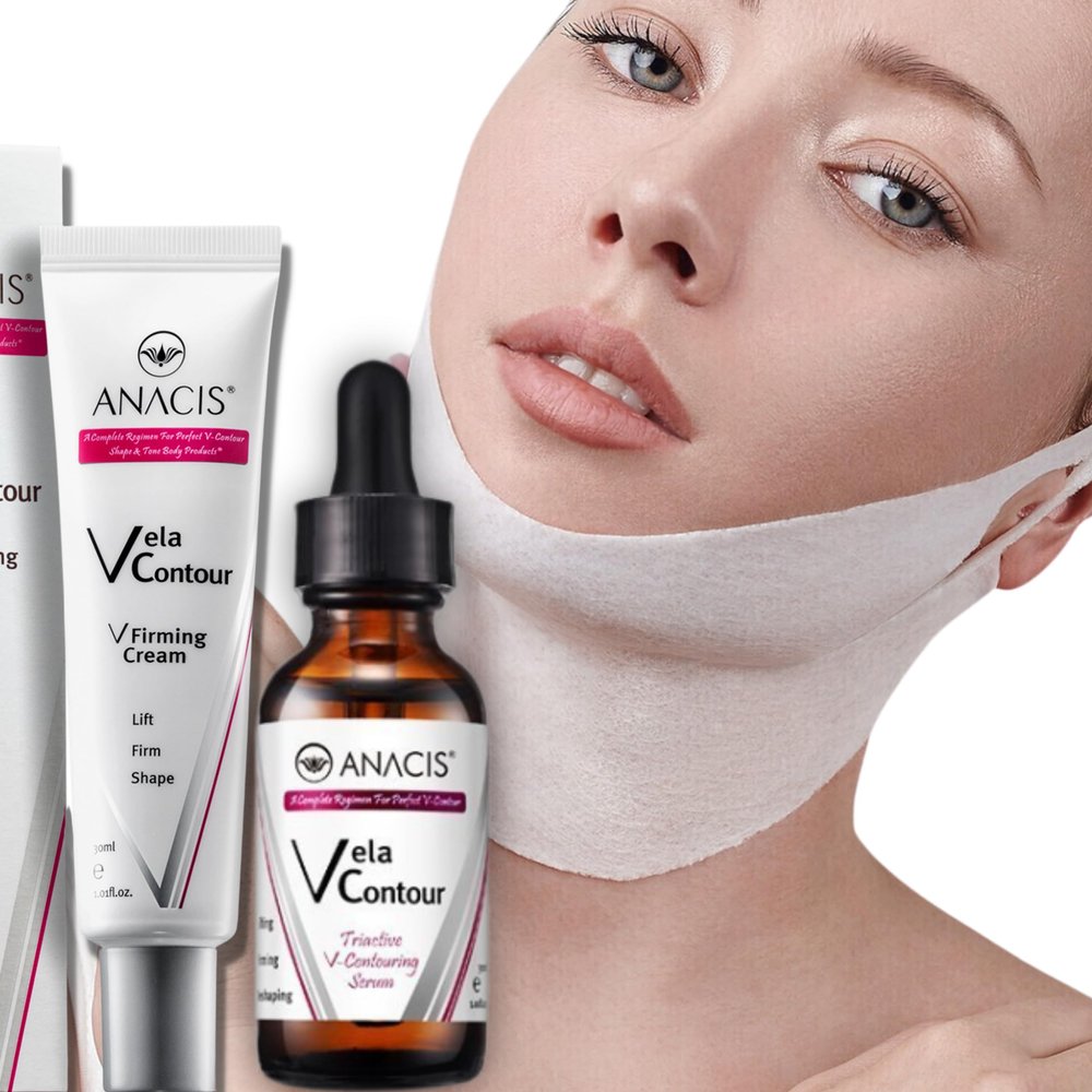 Anacis Double Chin Sagging V Line Contour Double Mask Neck Cream and Serum