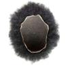 Afro Curly Toupee for Black men African American Human Hair Replacement Black Mens Curly Toupee Full French Lace Toupee for Men Man Weave Hair Unit 1B# Natural Black/Off Black-6MM Afro Wave Curl view 3