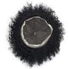 Afro Curly Toupee for Black men African American Human Hair Replacement Black Mens Curly Toupee Full French Lace Toupee for Men Man Weave Hair Unit 1B# Natural Black/Off Black-6MM Afro Wave Curl view 4