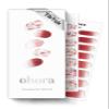 ohora Semi Cured Gel Nail Strips (N Brilliant) - Red, Patterned, Works with Any UV/LED Lamps, Salon-Quality, Long Lasting, Easy to Apply & Remove - Includes 2 Prep Pads, Nail File & Wooden Stick view 1