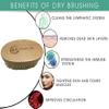 Vegan Dry Body Brush for Lymphatic Drainage, Exfoliation & Skin Detox  Natural Sisal Fibers for Smoother, Softer Skin  Boost Circulation & Reduce Cellulite view 2