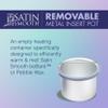 Satin Smooth Empty Metal Wax Pot for Hair Removal - Reusable Waxing Pot for Warmer Insert, Salon and At-Home Waxing view 3