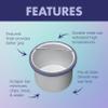 Satin Smooth Empty Metal Wax Pot for Hair Removal - Reusable Waxing Pot for Warmer Insert, Salon and At-Home Waxing view 4