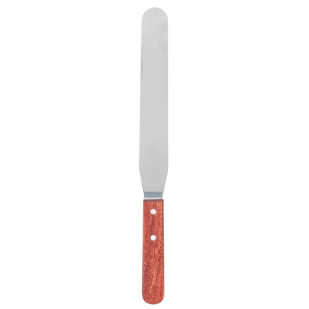 Non-Stick Wax Spatulas, Metal Wax Spatulas, Straight Stainless Steel Body Waxing Stick with Wooden Handle for Hair Removal