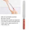 Non-Stick Wax Spatulas, Metal Wax Spatulas, Straight Stainless Steel Body Waxing Stick with Wooden Handle for Hair Removal view 4