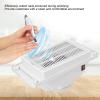 YUYTE Nail Dust Collector, 6w Quiet Table Nail Vacuum Cleaner, Collect the Nails Produced During Polishing Manicure Pedicure Tool Nail Dust Collector Device with Fan for Nail Salon White view 2