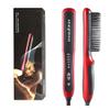 GOMMER Multifunctional Men Beard Straightener Comb Anti-Scald Hair Straightening Brush Comb Fast Heating Hair Straightener for Your Hair (Color : 025 Red Have Box, Plug Standard : UK) view 1