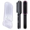 GOMMER Multifunctional Men Beard Straightener Comb Anti-Scald Hair Straightening Brush Comb Fast Heating Hair Straightener for Your Hair (Color : 410 Black No Box, Plug Standard : AU) view 1