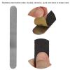 100 Pcs Nail File Strip, Replacement Nail File Strip Kit with Reusable Stainless Steel Nail File Base Plate Nail Repair Supplies Stainless Steel Nail File Kit with Easy Peel Cushioned Abrasive Strips view 3