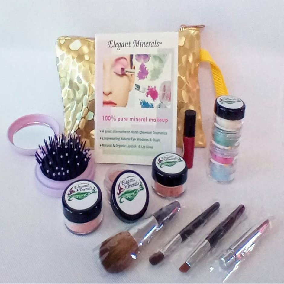 Elegant Minerals - Teen Deluxe Makeup Kit - Natural Non Toxic - 1 Kit