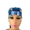 Turn Up Ponytail Medical Scrub Cap - Bright Ocean Sea Life. - Bouffant Scrub Hats, Unisex Surgical Caps, Dr. Hats, Nurses Hats. Scrub Hat for Women & Men tie Back | Working Cap with Holder view 3