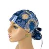 Turn Up Ponytail Medical Scrub Cap - Bright Ocean Sea Life. - Bouffant Scrub Hats, Unisex Surgical Caps, Dr. Hats, Nurses Hats. Scrub Hat for Women & Men tie Back | Working Cap with Holder view 4