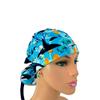 Turn Up Ponytail Medical Scrub Cap - Killer Orca Whales Swimming. Bouffant Scrub Hats, Unisex Surgical Caps, Dr. Hats, Nurses Hats. Scrub Hat for Women & Men tie Back | Working Cap with Holder view 2