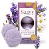 Bath Bombs Lavender Chamomile Saavy Naturals, Plant-Based Ingredients- Made in USA - Organic Bath Bombs Gentle Moisturizing Formula, Foaming Fizz Bubbles, Gift for Women and Kids, 6 Oz Each, 2 Pack view 1