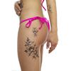 2 x XL Flower Tattoo - Peonies in black - Temporary Skin Tattoo - TBS8304 (2) view 1