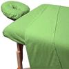 Dazzles Collection Massage Table Sheet Set 3-Piece 100% Egyptian Cotton, 600-Thread Count Breathable and Soft ( Sage Solid ) view 1