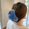 Rabbit Fur Hair Claw Clips Plush Hair Catch Sweet Fluffy Barrette Jaw Clamp Nonslip Hairpin 4.3in view 4