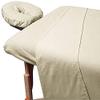 Dazzles Collection Massage Table Sheet Set 3-Piece 100% Egyptian Cotton, 600-Thread Count Breathable and Soft ( Ivory Solid ) view 1