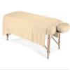 Dazzles Collection Massage Table Sheet Set 3-Piece 100% Egyptian Cotton, 600-Thread Count Breathable and Soft ( Ivory Solid ) view 2