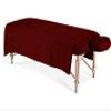 Dazzles Collection Massage Table Sheet Set 3-Piece 100% Egyptian Cotton, 600-Thread Count Breathable and Soft ( Burgundy Solid ) view 2