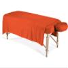 Dazzles Collection Massage Table Sheet Set 3-Piece 100% Egyptian Cotton, 600-Thread Count Breathable and Soft ( Red Solid ) view 2