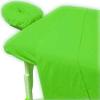 Dazzles Collection Massage Table Sheet Set 3-Piece 100% Egyptian Cotton, 600-Thread Count Breathable and Soft ( Parrot Green Solid ) view 1
