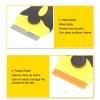 Cleaning Scraper, Razor Blade Scrapers ABS 2Pcs for Kitchen(Black+Yellow) view 2
