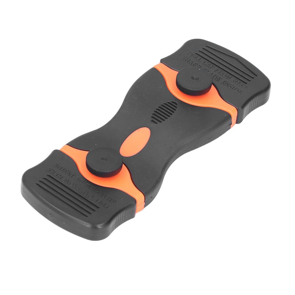 Cleaning Scraper, Razor Blade Scrapers ABS 2Pcs for Kitchen(Black+Orange)