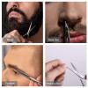 Beard Scissors, Curved Handle Beard Scissors Stable for Beard Trimming(-LF011B) view 2