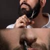 Beard Scissors, Curved Handle Beard Scissors Stable for Beard Trimming(-LF011B) view 3