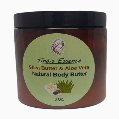 Tina's Essence Shea Butter & Aloe Vera Natural Body Butter 8 oz.