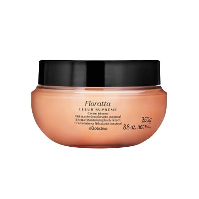 O BOTICARIO Floratta Fleur Supreme Satin Body Cream, Hydrating Body Cream, 24 Hour Fragranced Body Butter for Dry Skin, 8.8 Ounce